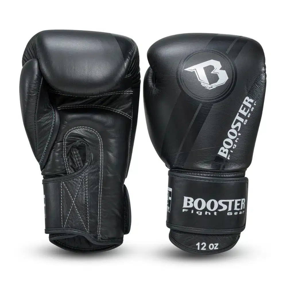 booster bokshandschoenen black foil