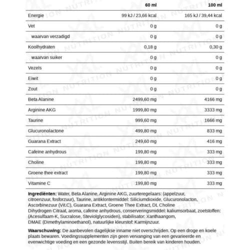 Venom pre workout shot