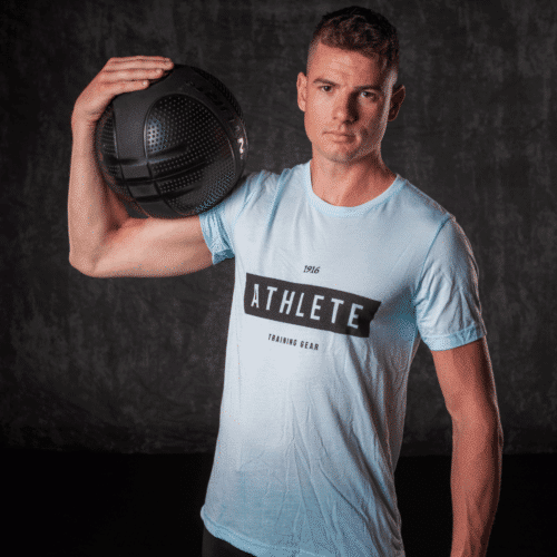 1916 athlete shirt blauw