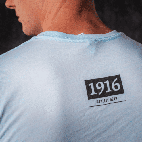 1916 athlete shirt blauw