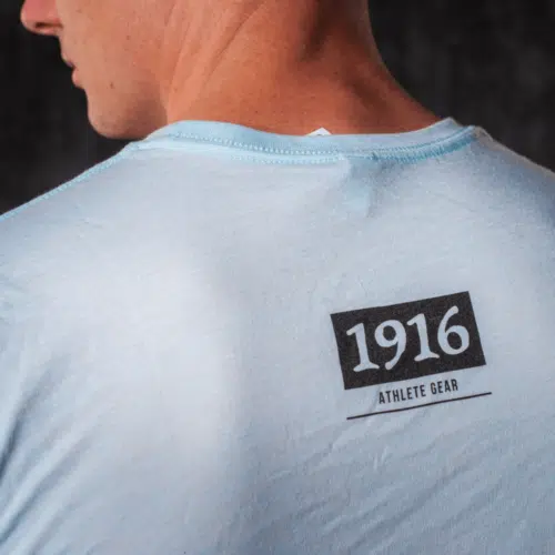 1916 athlete shirt blauw