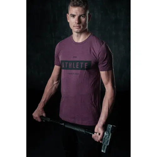 1916 athlete shirt maroon