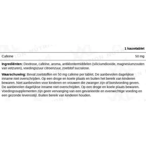 xxl nutrition caffeine chews