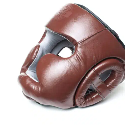 1916 Fight Gear Hoofdbeschermer Leer Vintage bruin