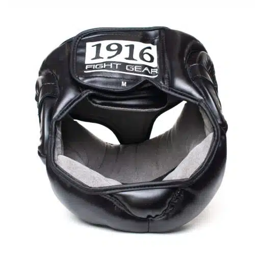 1916 Fight Gear Hoofdbeschermer PU Zwart