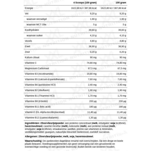 XXL Nutrition complex carb gainer