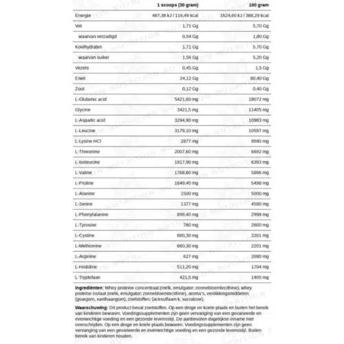 XXL Nutrition delicious vanilla caramel