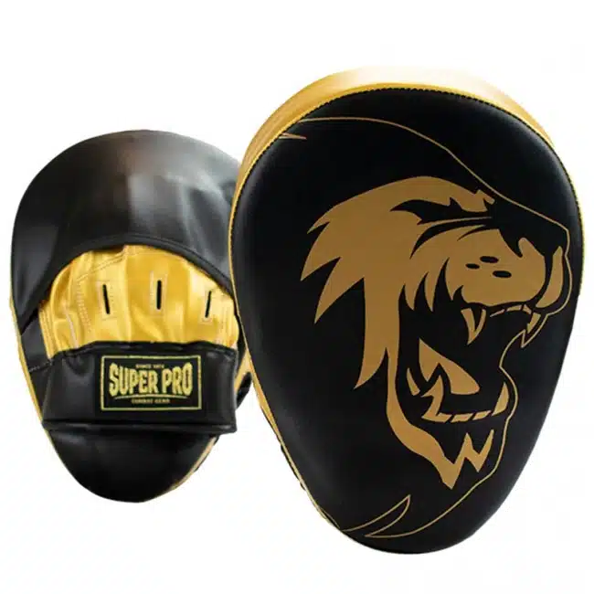 Super pro combat gear handpads zwart/goud