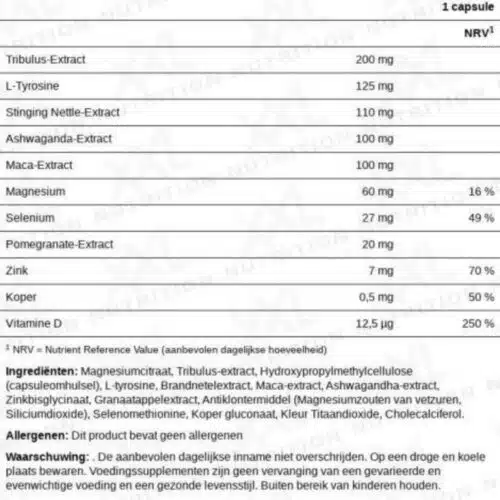 xtreme test 3.0 voedingswaarde