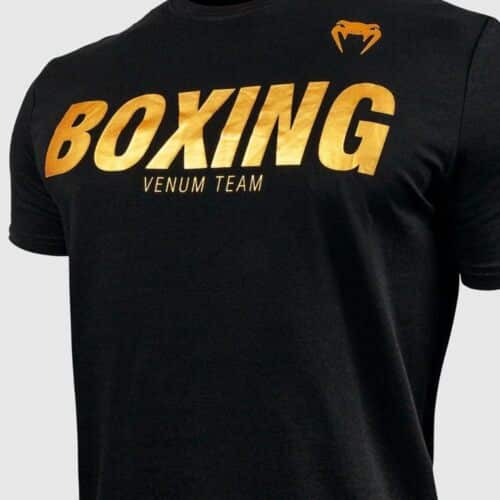 Venum shirt boxing black/gold