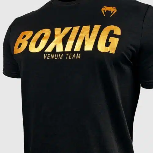 Venum shirt boxing black/gold