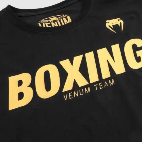 Venum shirt boxing black/gold
