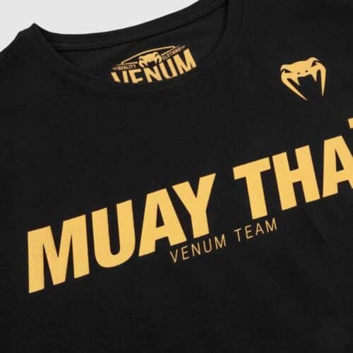 Venum shirt muay thai black/gold