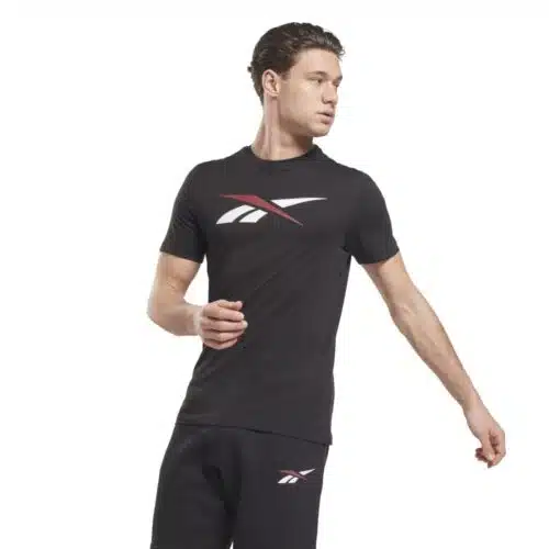 Reebok Shirt Vector Logo Zwart