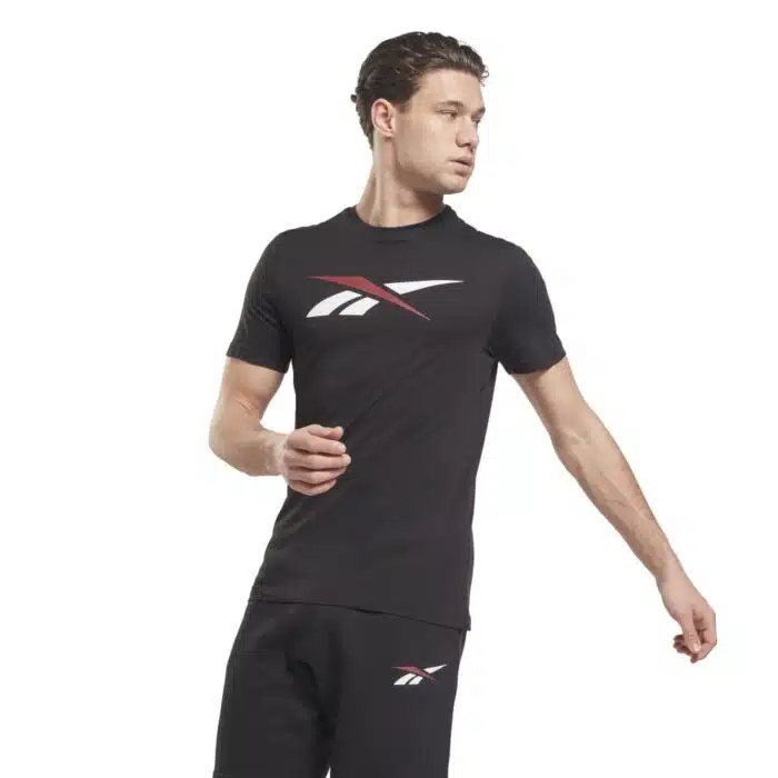 Reebok Shirt Vector Logo Zwart