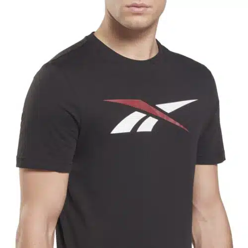 Reebok Shirt Vector Logo Zwart