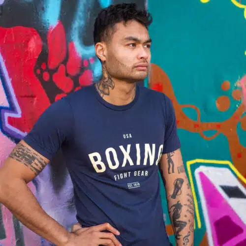1916 Fight Gear Boxing Shirt Navy Blue