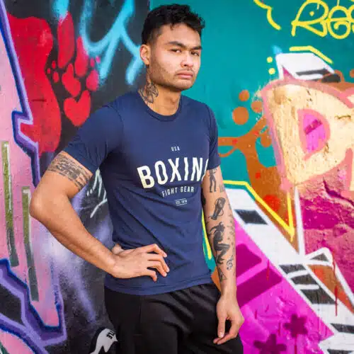 1916 Fight Gear Boxing Shirt Navy Blue