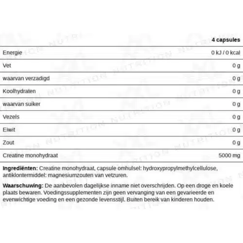 XXL Nutrition creatine caps 1250