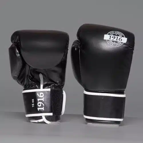 1916 Bokshandschoen Premium PU Zwart/Wit