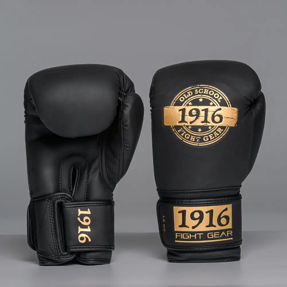 1916 Fight Gear Bokshandschoen Legend Pu Zwart/Goud