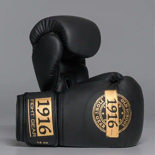 1916 Fight Gear Bokshandschoen Legend Pu Zwart/Goud