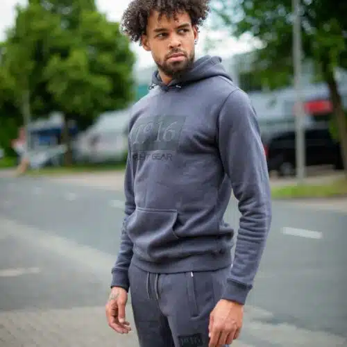 1916 fight gear hoodie grey