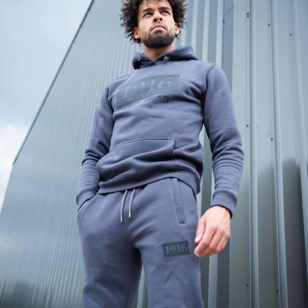 1916 fight gear hoodie grey