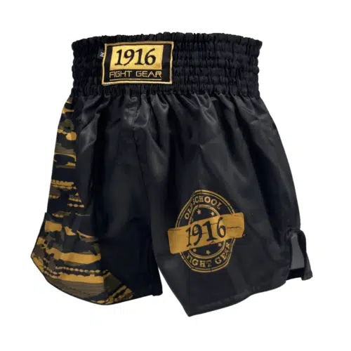 1916 fight gear kickboksbroek youth fighter gold