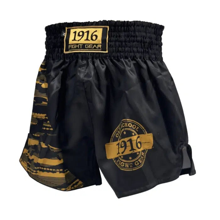 1916 fight gear kickboksbroek youth fighter gold