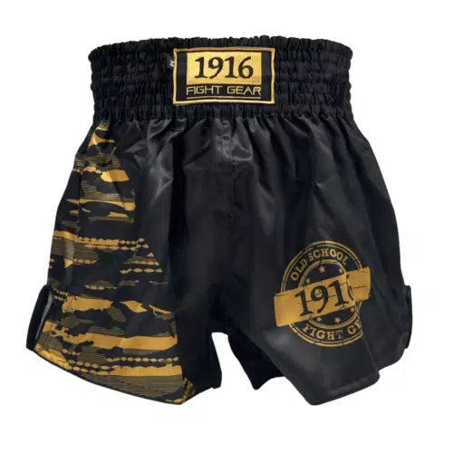 1916 fight gear kickboksbroek youth fighter gold