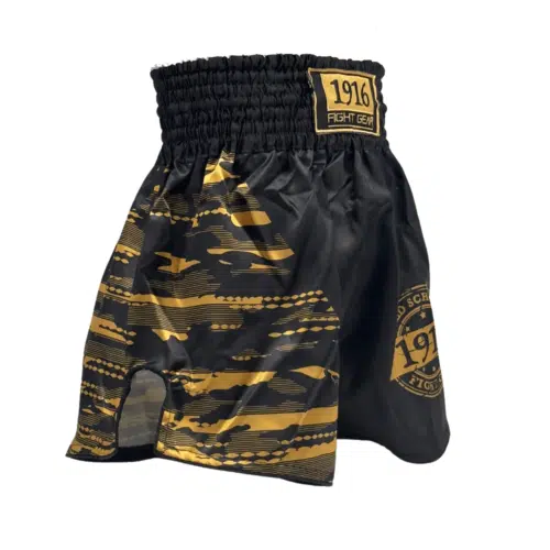 1916 fight gear kickboksbroek youth fighter gold