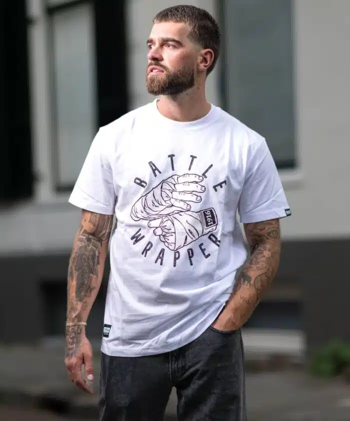 1916 fight gear baatle wrapper shirt white