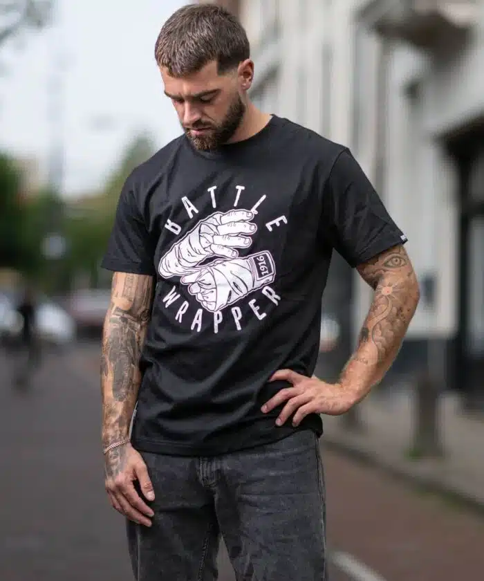 1916 fight gear baatle wrapper shirt black