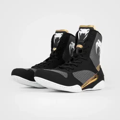 Venum ELite Boksschoenen Black/White/Gold