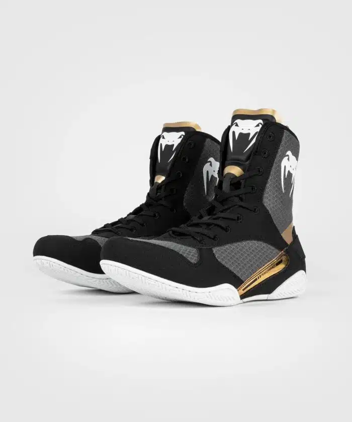 Venum ELite Boksschoenen Black/White/Gold
