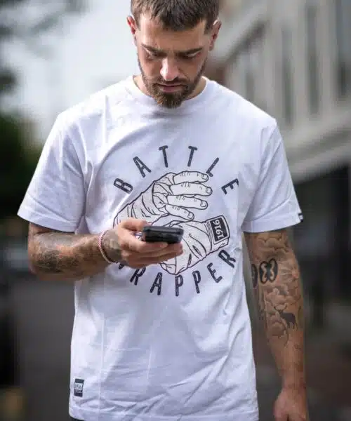 1916 fight gear baatle wrapper shirt white