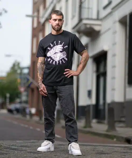 1916 fight gear baatle wrapper shirt black