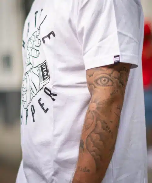 1916 fight gear baatle wrapper shirt white