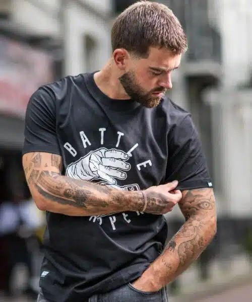 1916 fight gear baatle wrapper shirt black