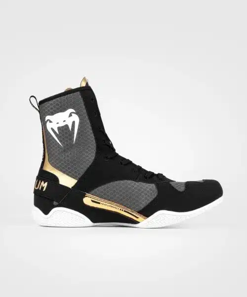 Venum ELite Boksschoenen Black/White/Gold
