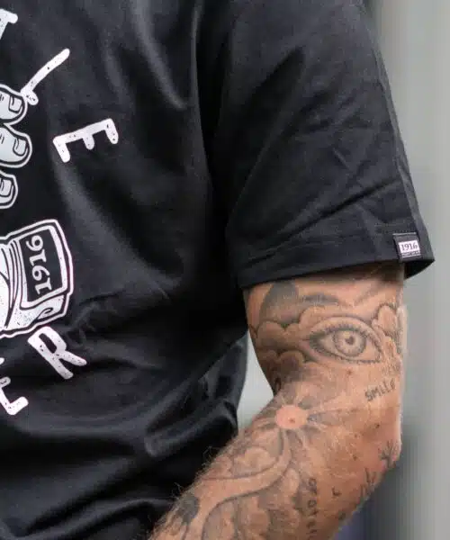 1916 fight gear baatle wrapper shirt black