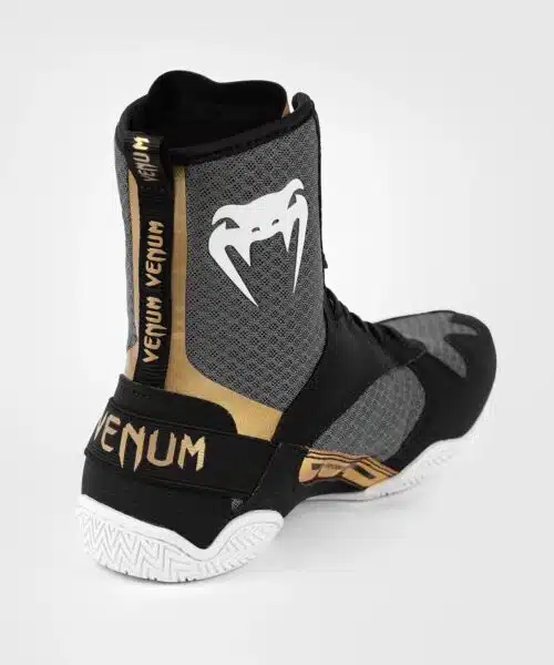 Venum ELite Boksschoenen Black/White/Gold