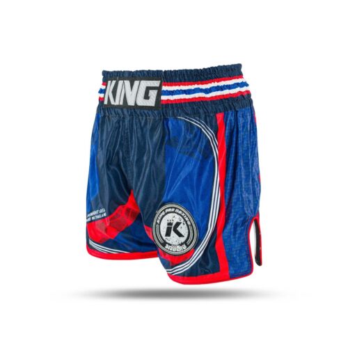 King pro boxing kickboksbroekje flag 2 blauw
