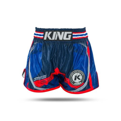 King pro boxing kickboksbroekje flag 2 blauw