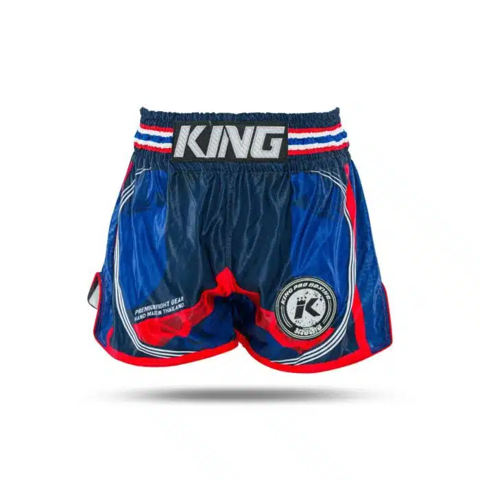 King pro boxing kickboksbroekje flag 2 blauw