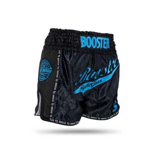 Booster kickboksbroek Wave zwart/Blauw