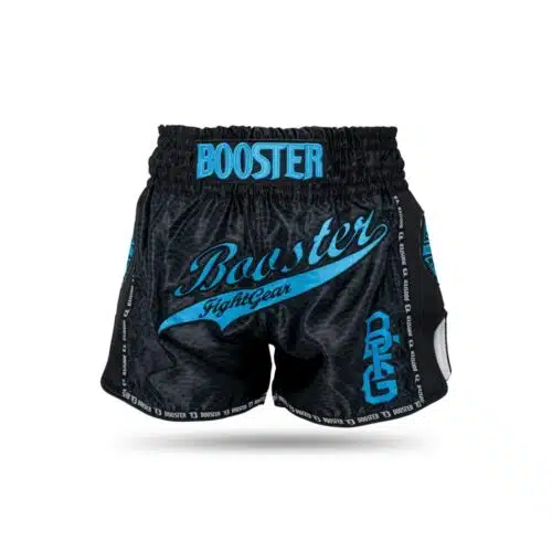 Booster kickboksbroek Wave zwart/Blauw