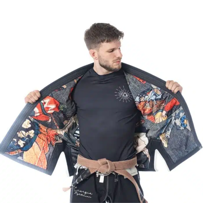 Energia fightwear bjj gi de luxe black