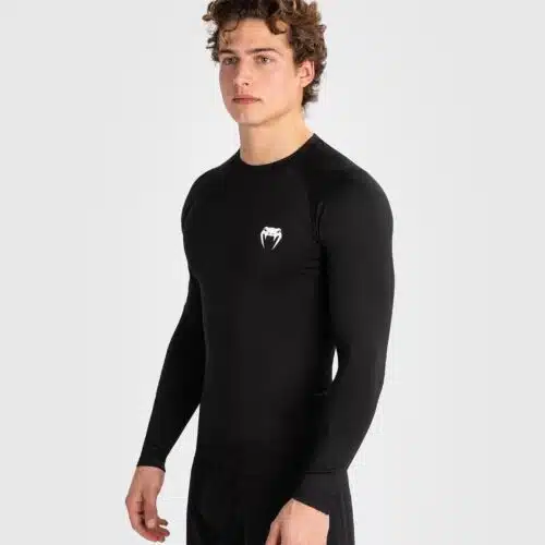 Venum contender rashguard long sleeve black/white
